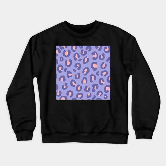 Purple Leopard Print Crewneck Sweatshirt by latheandquill